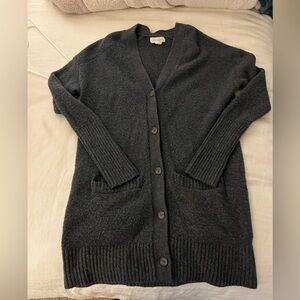 Treasure & Bond Dark Gray Women's Oversized Cardigan